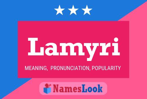 Lamyri Name Poster