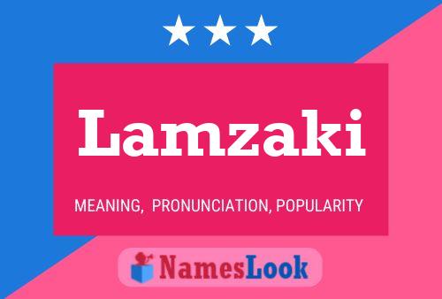 Lamzaki Name Poster