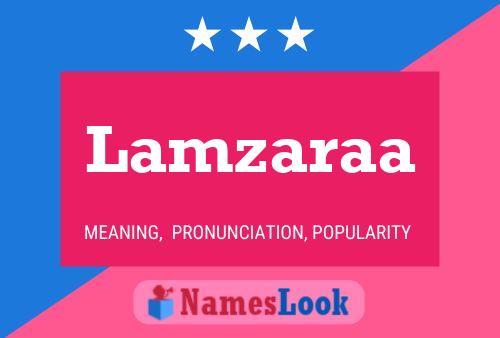 Lamzaraa Name Poster