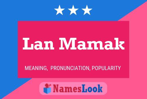 Lan Mamak Name Poster