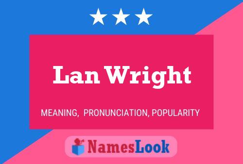 Lan Wright Name Poster