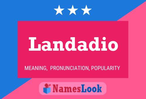 Landadio Name Poster