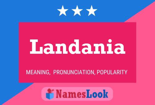 Landania Name Poster