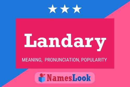 Landary Name Poster