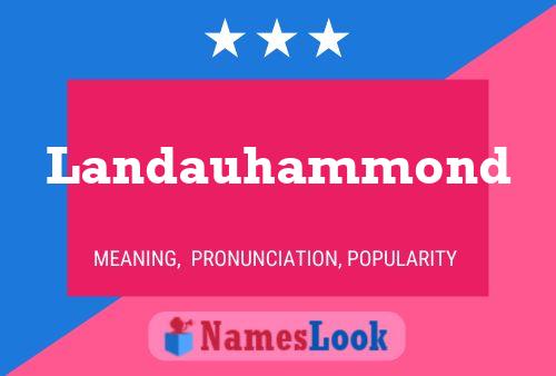 Landauhammond Name Poster