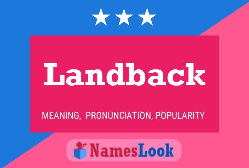 Landback Name Poster