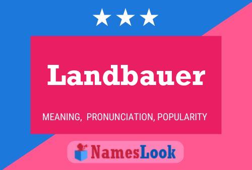 Landbauer Name Poster