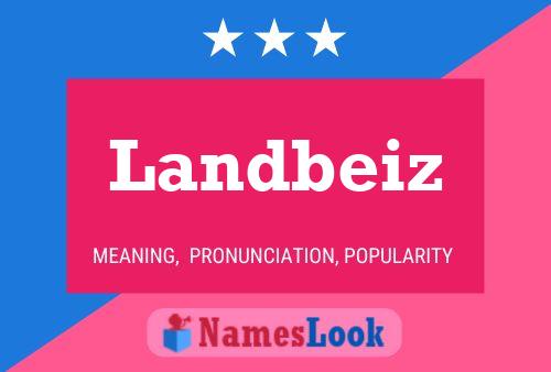 Landbeiz Name Poster