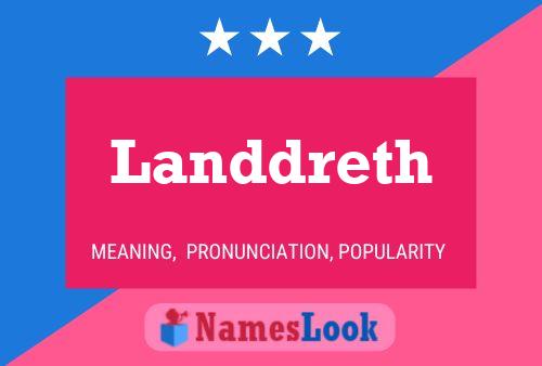 Landdreth Name Poster