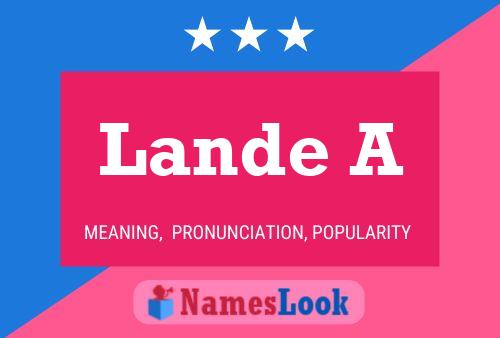 Lande A Name Poster