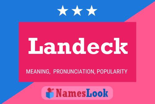 Landeck Name Poster