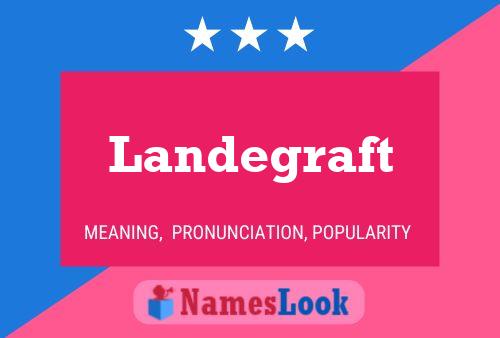 Landegraft Name Poster