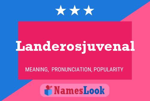 Landerosjuvenal Name Poster