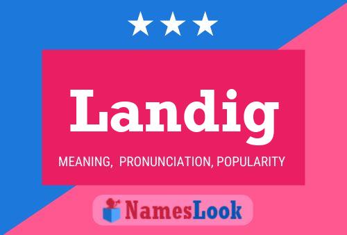 Landig Name Poster