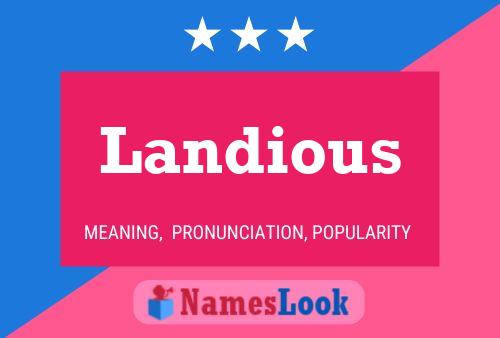 Landious Name Poster