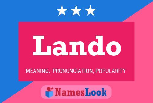 Lando Name Poster