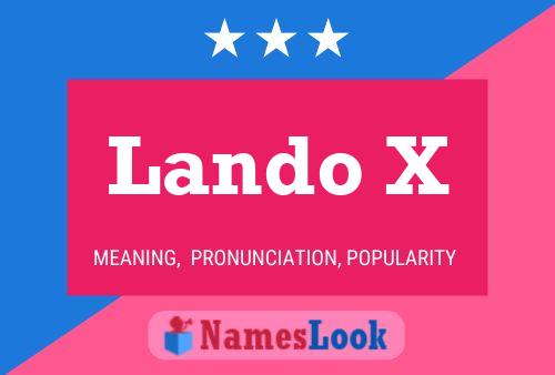 Lando X Name Poster