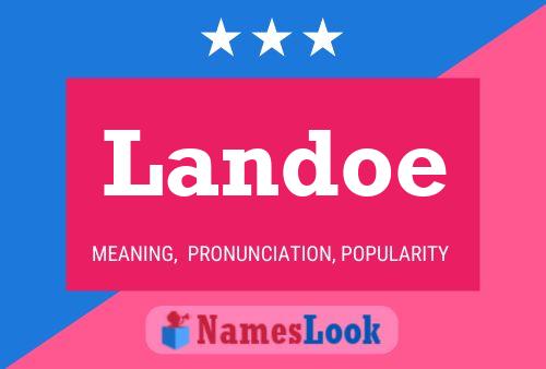 Landoe Name Poster