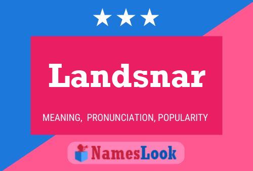 Landsnar Name Poster