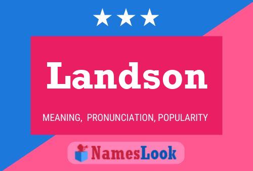 Landson Name Poster