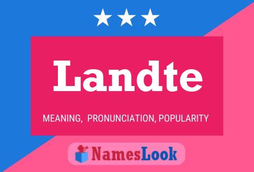 Landte Name Poster