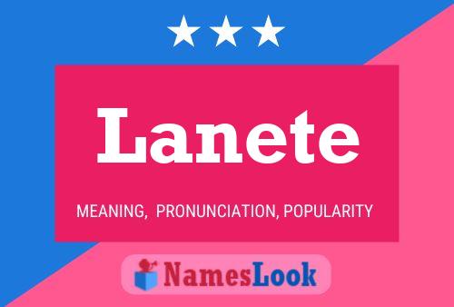 Lanete Name Poster