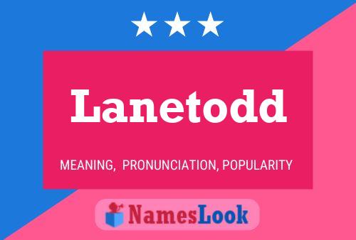 Lanetodd Name Poster