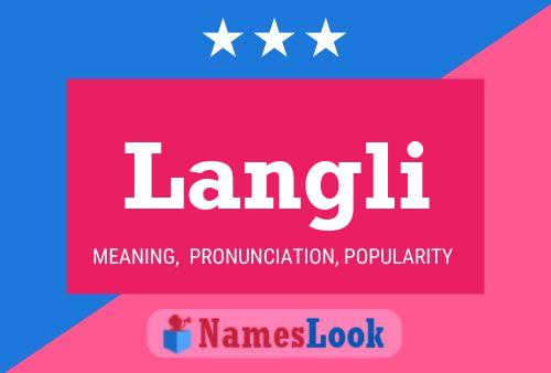 Langli Name Poster