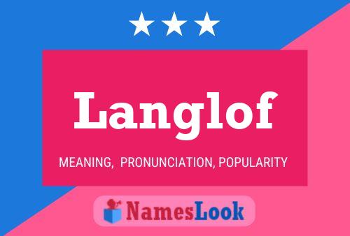 Langlof Name Poster