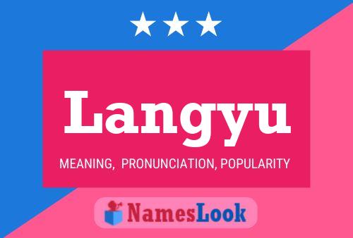 Langyu Name Poster