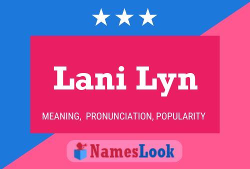 Lani Lyn Name Poster