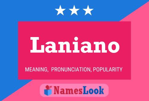 Laniano Name Poster