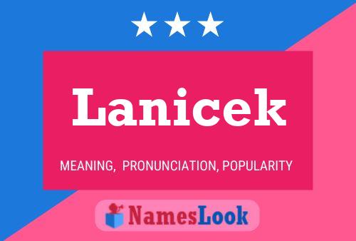 Lanicek Name Poster