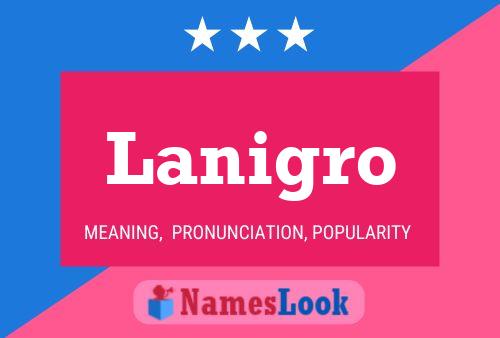 Lanigro Name Poster