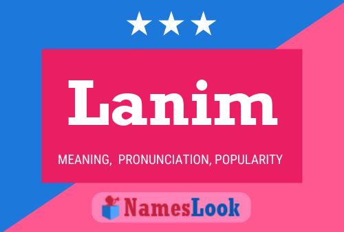 Lanim Name Poster