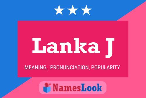 Lanka J Name Poster