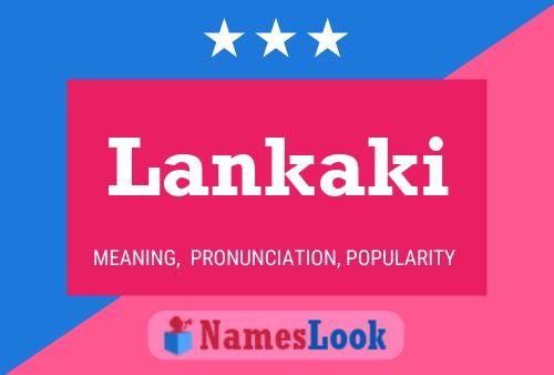 Lankaki Name Poster