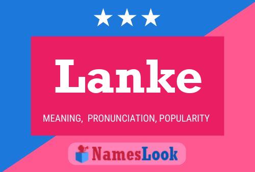 Lanke Name Poster