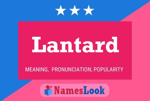 Lantard Name Poster