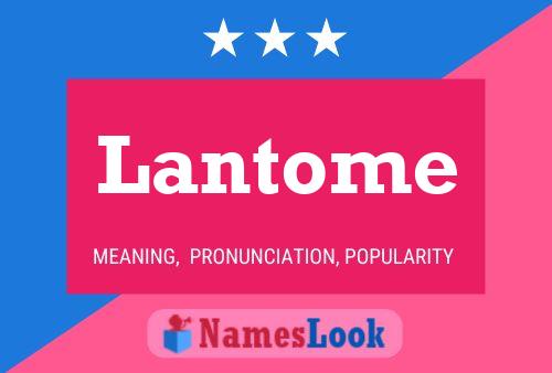 Lantome Name Poster