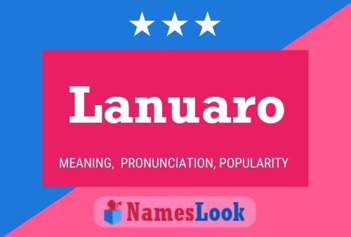 Lanuaro Name Poster