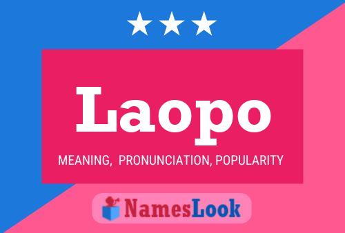 Laopo Name Poster