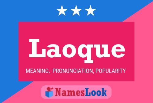 Laoque Name Poster