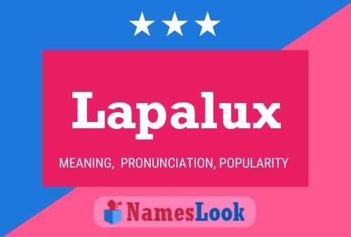 Lapalux Name Poster