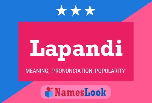 Lapandi Name Poster