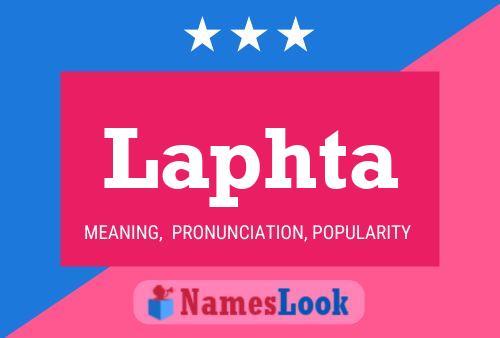 Laphta Name Poster