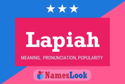 Lapiah Name Poster