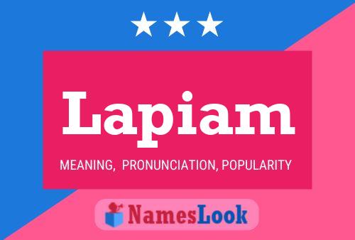 Lapiam Name Poster