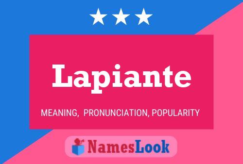 Lapiante Name Poster