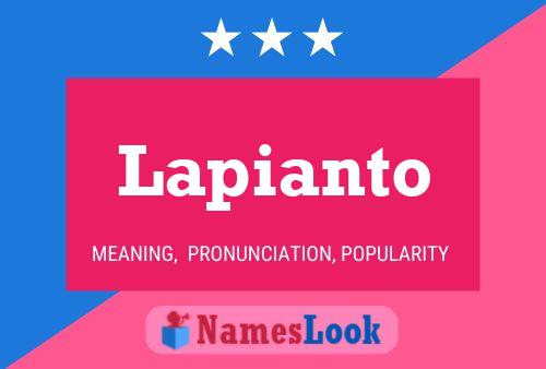 Lapianto Name Poster